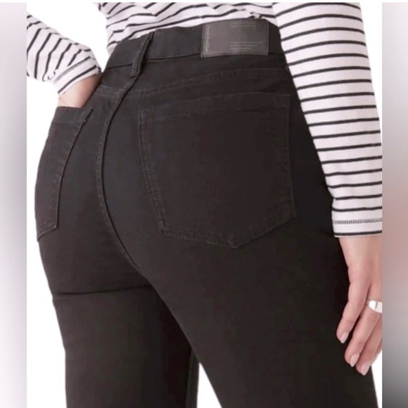 Frank & Oak Debbie skinny jeans black wash high rise 99% cotton - Picture 3 of 16